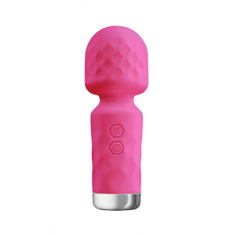 Mini vibromasseur King Wand rose