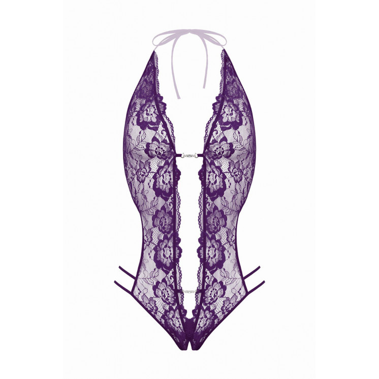 Body string ouvert Renee violet - Christine