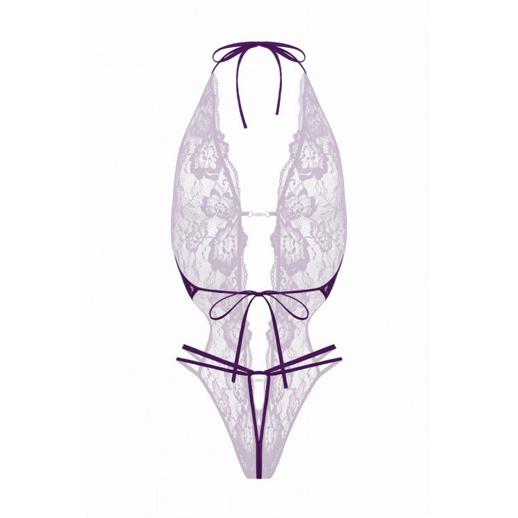 Body string ouvert Renee violet - Christine