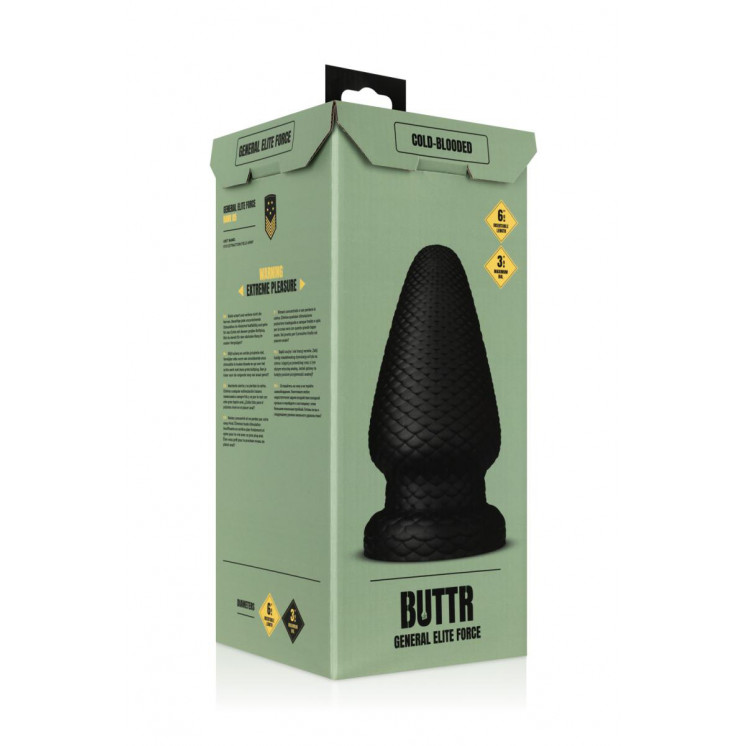 Plug anal XXL Cold Blooded diamètre 9,9 cm - Buttr