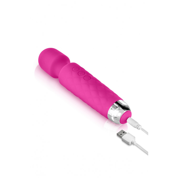 Vibro Love Wand rechargeable rose - Yoba