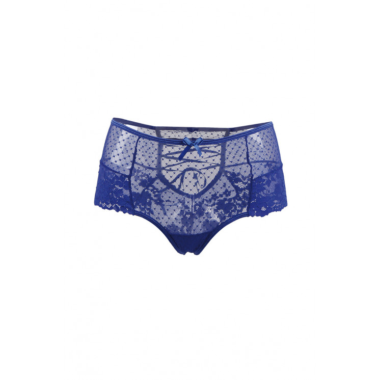 Tanga sexy bleu à laçage