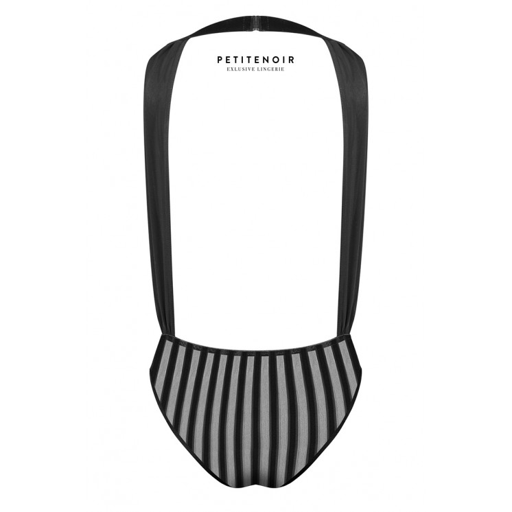 Body fendu tulle et rayures