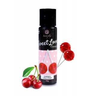 Lubrifiant comestible sucette à la cerise -  60 ml