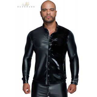 Chemise wetlook et vinyle H064