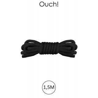 Mini corde de bondage 1,5m noire - Ouch