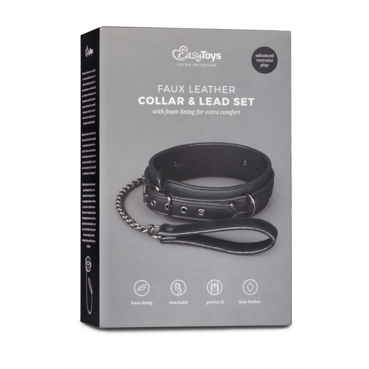 Collier fétichiste et laisse - Easytoys Fetish Collection