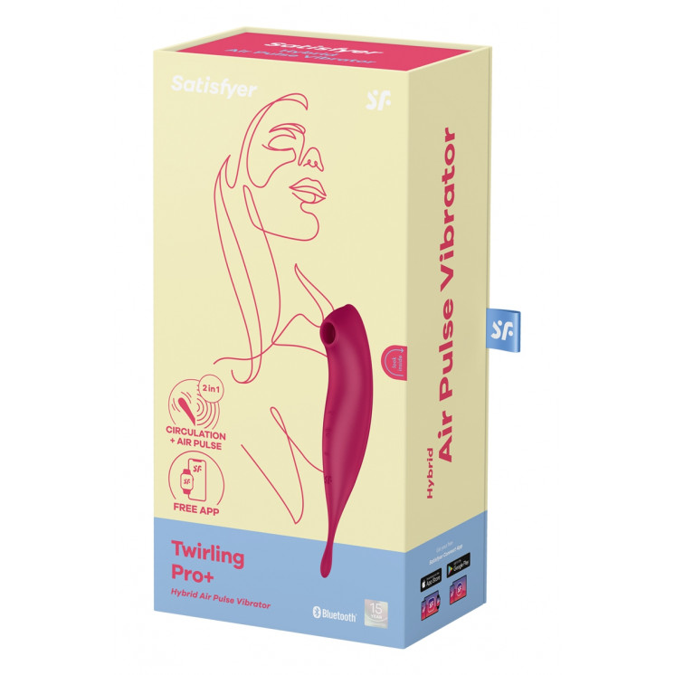 Stimulateur Satisfyer Twirling Pro+ Connecté rouge