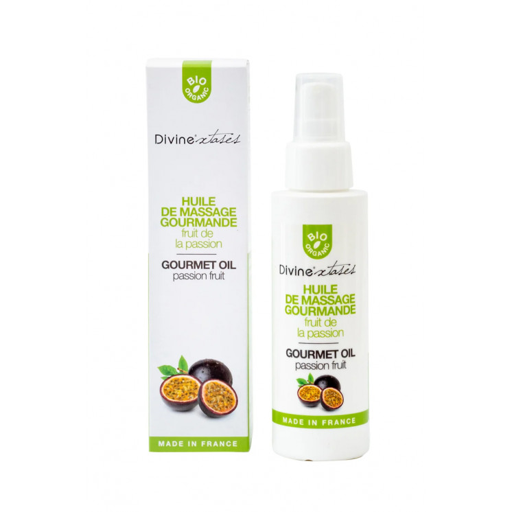Huile de massage gourmande BIO Fruit de la passion