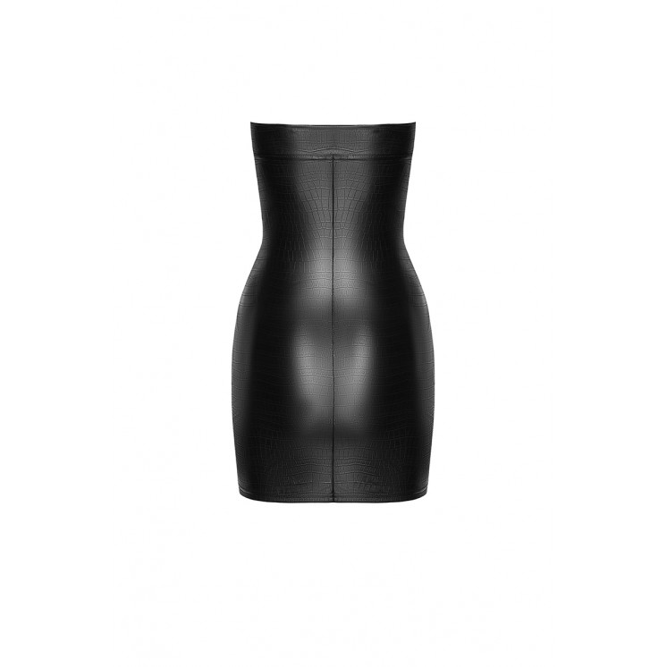 Mini robe bustier Wild F317 wetlook effet croco
