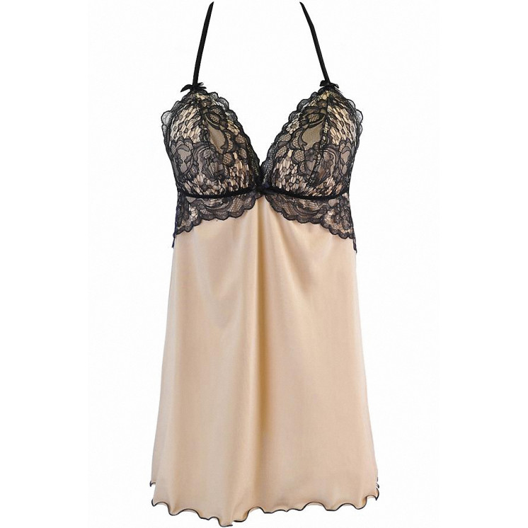 Nuisette en jersey beige V-10539 - Axami