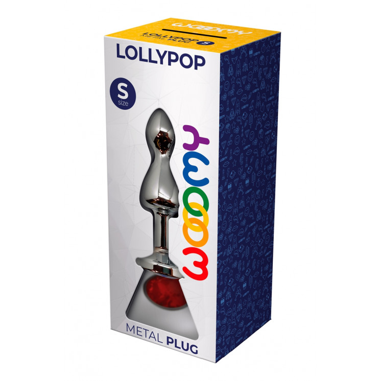 Plug bijou Lollypop rouge S - Wooomy