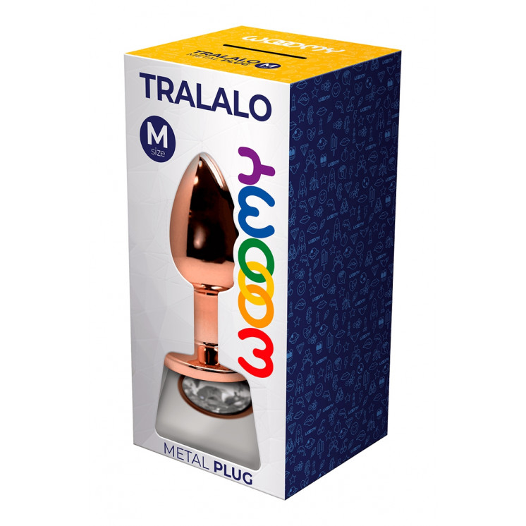 Plug bijou Tralalo transparent M - Wooomy